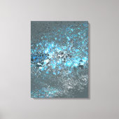 Impression Stretched.canvas en bleu et vert. (Recto)