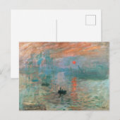 Impression, Sunrise 1872 Claude Monet Briefkaart (Voorkant / Achterkant)