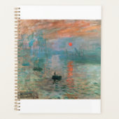Impression, Sunrise 1872 Claude Monet Planner (Voorkant)
