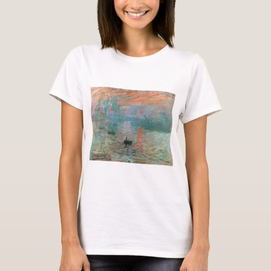 Impression, Sunrise 1872 Claude Monet T-shirt (Voorkant)