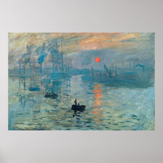 Impression, Sunrise, 1873 Poster (Voorkant)