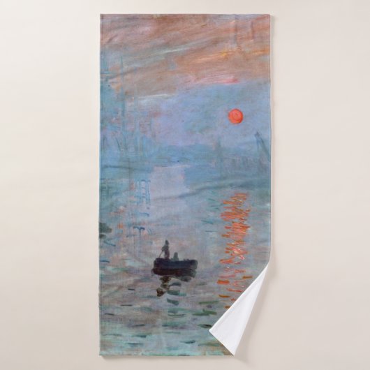 Impression, Sunrise, Claude Monet, 1872 Badhanddoek (Badhanddoek)