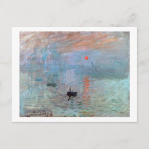 Impression, Sunrise, Claude Monet, 1872 Briefkaart