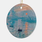 Impression Sunrise Claude Monet Keramisch Ornament (Links)