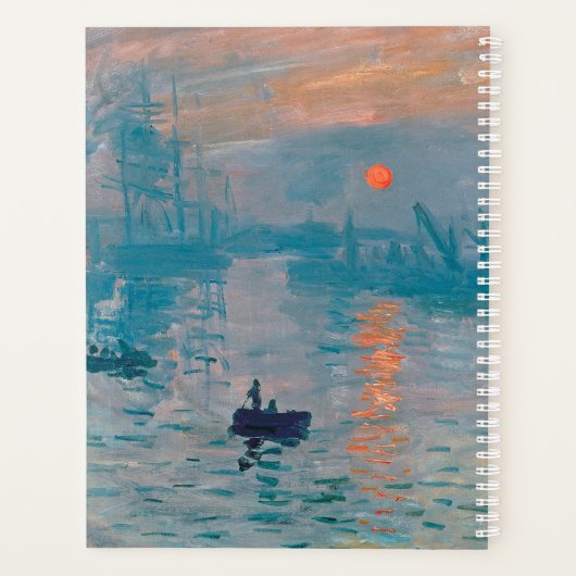 Impression Sunrise Claude Monet Planner (Achterkant)