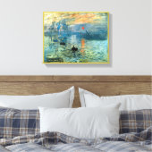 Impression Sunrise door Claude Monet Canvas Afdruk (Insitu (Slaapkamer))