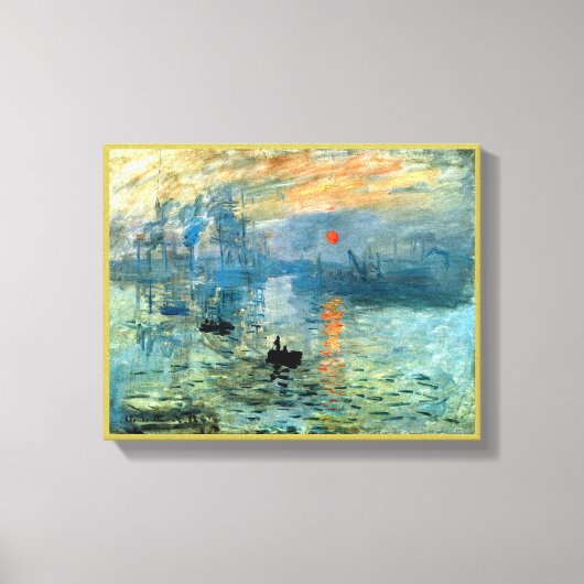 Impression Sunrise door Claude Monet Canvas Afdruk (Voorkant)