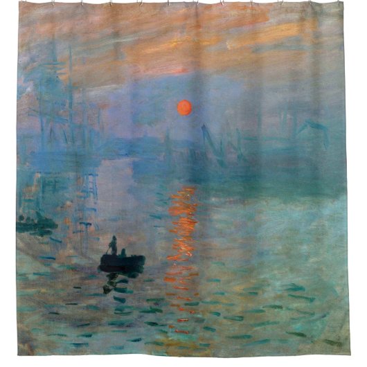 Impression Sunrise door Claude Monet Douchegordijn (Voorkant)