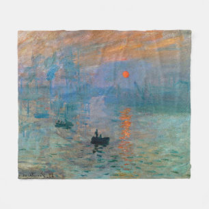 Impression Sunrise door Claude Monet Fleece Deken