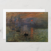 Impression Sunrise door Claude Monet,  kunst (Voorkant / Achterkant)