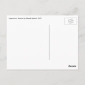 Impression Sunrise door Claude Monet,  kunst Briefkaart (Achterkant)