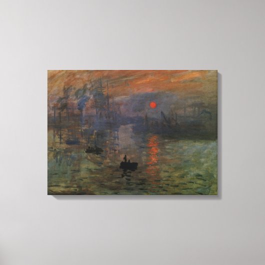 Impression Sunrise door Claude Monet,  kunst Canvas Afdruk (Voorkant)
