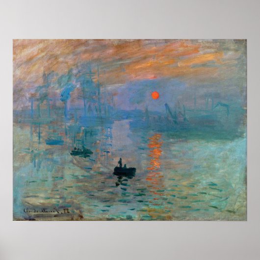 Impression Sunrise door Claude Monet Poster (Voorkant)