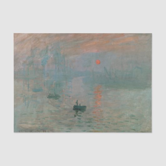 Impression Sunrise door Claude Monet Tissuepapier (Voorkant)