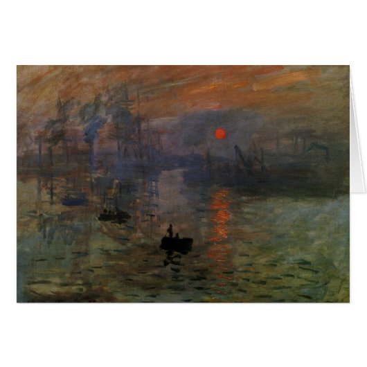 Impression Sunrise par Claude Monet, Art Vintage (Devant horizontal)