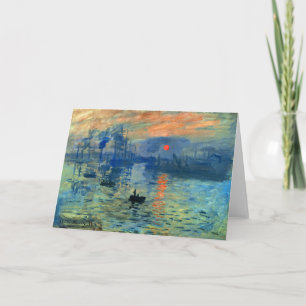 Impression Sunrise, Soleil Levant, Claude Monet Kaart