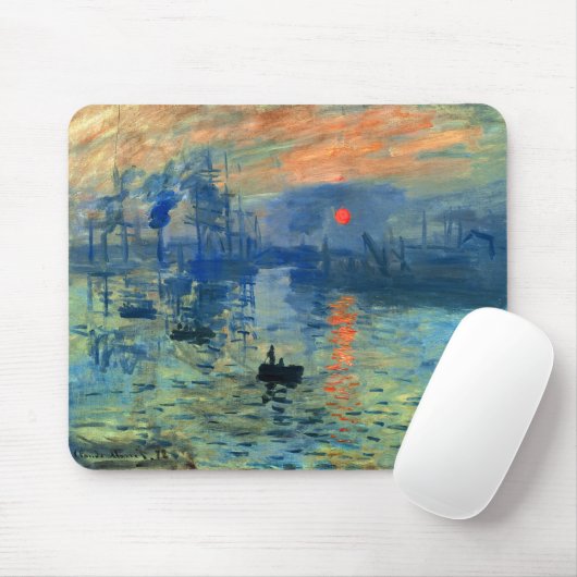 Impression Sunrise, Soleil Levant, Claude Monet Muismat (Met muis)