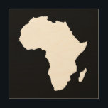 Impression Sur Bois Afrique noire audacieuse<br><div class="desc">Plan de l'Afrique avec des couleurs contrastées dans la palette "Safari" d'Emporio Moffa inspirée par l'audacieuse aventure et la nature sauvage du continent.</div>