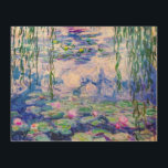 Impression Sur Bois Claude Monet - Nymphéas / Nymphéas 1919<br><div class="desc">Nymphéas (W.1852) - Claude Monet,  Huile sur toile,  1916-1919</div>