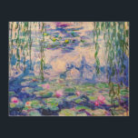Impression Sur Bois Claude Monet - Nymphéas / Nymphéas 1919<br><div class="desc">Nymphéas (W.1852) - Claude Monet,  Huile sur toile,  1916-1919</div>