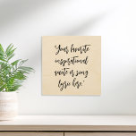 Impression Sur Bois Créez votre propre calligraphie de devis<br><div class="desc">Créez votre propre devis personnalisé en bois de mur. Caractéristiques élégantes calligraphie minimaliste typographie.</div>