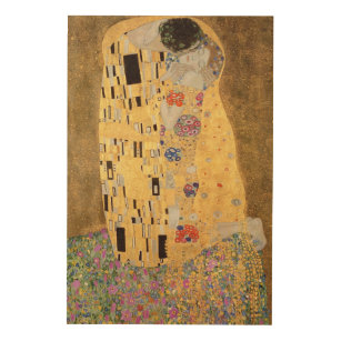 Impression Sur Bois Gustav Klimt   The Kiss, 1907-08