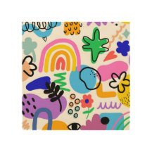 Happy and colorful abstract designs