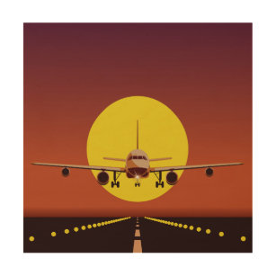 Impression Sur Bois Illustration de l'avion