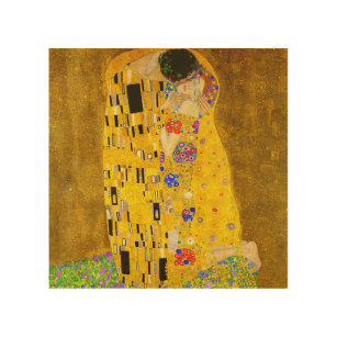 Impression Sur Bois Le célèbre tableau de Gustav Klimt, The Kiss.