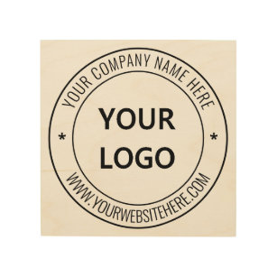 Impression Sur Bois Logo de l'entreprise personnalisée Texte promotion