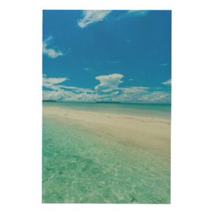 Impression Sur Bois Mer tropicale bleue, Palau