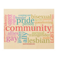 SlipperyJoe's rainbow community words colorful ide