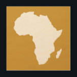 Impression Sur Bois Soudan Afrique Brown audacieuse<br><div class="desc">Plan de l'Afrique avec des couleurs contrastées dans la palette "Safari" d'Emporio Moffa inspirée par l'audacieuse aventure et la nature sauvage du continent.</div>