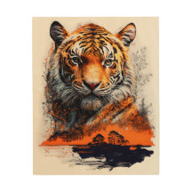 Tigre head in the jungle / Tigre tête dans la jung