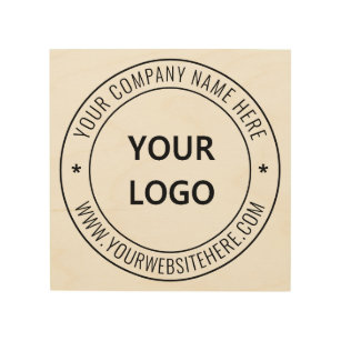 Impression Sur Bois Timbre d'entreprise du logo d'entreprise personnal