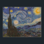 Impression Sur Bois Une nuit étoilée : Saint Remy par Vincent Van Gogh<br><div class="desc">L'année est 1889. Vincent Van Gogh est un patient de l'asile Saint-Paul-de-Mausole à Saint-Rémy-de-Provence, France. Il souffre de maladie mentale, et ses médecins lui ont conseillé de rester à l'intérieur et d'éviter de peindre. Mais Van Gogh ne peut pas résister à l'envie de créer, et il passe ses jours à...</div>