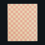 Impression Sur Bois Vérifier le Motif de tableau de bord rose et blanc<br><div class="desc">à damiers Motif - damier rose clair et blanc.</div>