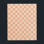 Impression Sur Bois Vérifier le Motif de tableau de bord rose et blanc<br><div class="desc">à damiers Motif - damier rose clair et blanc.</div>