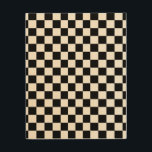 Impression Sur Bois Vérifier noir blanc À damiers Motif tableau de bor<br><div class="desc">à damiers Motif - damier noir et blanc.</div>