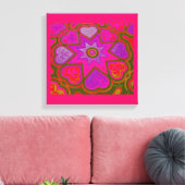 Impression sur panneau 'Cœurs Pleins d'Amour' (Lum (Insitu(Salon))