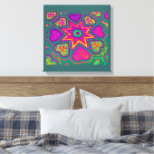 Impression sur panneau 'Cœurs Pleins d'Amour' (Viv (Insitu(Chambre))