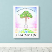 Impression sur toile 11"x14" - FAIRE POUSSER, CUIS (Insitu (Plancher de Bois))