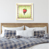 Impression sur toile 18"x18" FRAISE RECouverte DE (Insitu(Chambre))