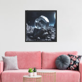 Impression sur toile 40x40 cm Moon Rocks-2 (Insitu(Salon))
