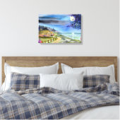 Impression sur toile À la lumière de la lune argen (Insitu(Chambre))