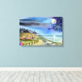 Impression sur toile À la lumière de la lune argen (Insitu (Plancher de Bois))