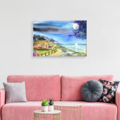 Impression sur toile À la lumière de la lune argen (Insitu(Salon))