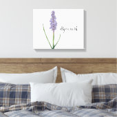 Impression sur toile à l'aquarelle de fleur de jac (Insitu(Chambre))