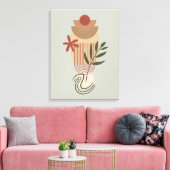 Impression sur toile Abstrait Botanique Minimalist (Insitu(Salon))
