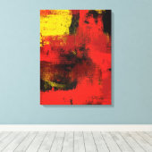 Impression sur toile abstraite 1965 (Insitu (Plancher de Bois))